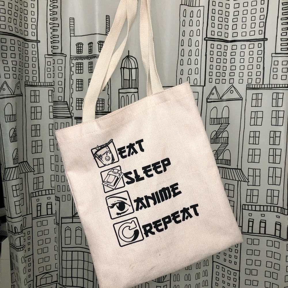 Anime Lifestyle Canvas Tote Bag